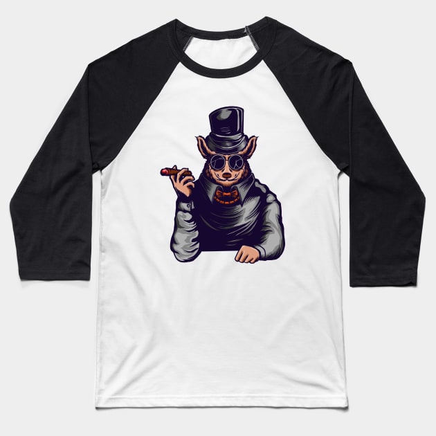 Mouse illustration Baseball T-Shirt by Mako Design 